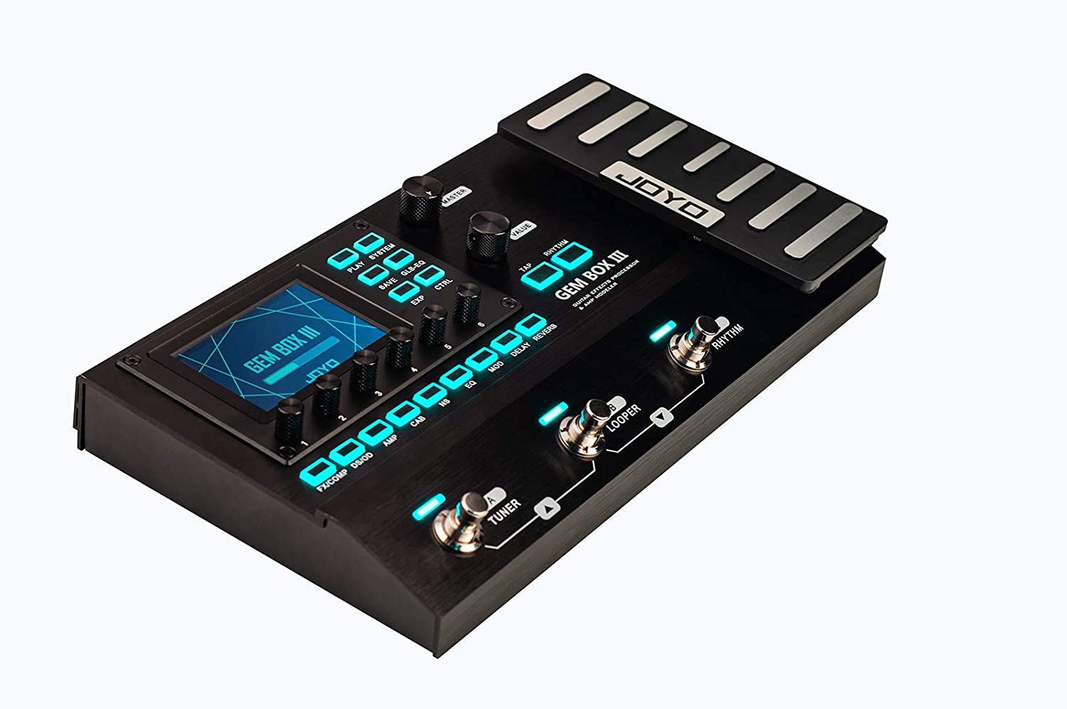 B07SR5FJWN JOYO GEM BOX III Multi Effect Guitar Processor w/Looper and Drum Machine