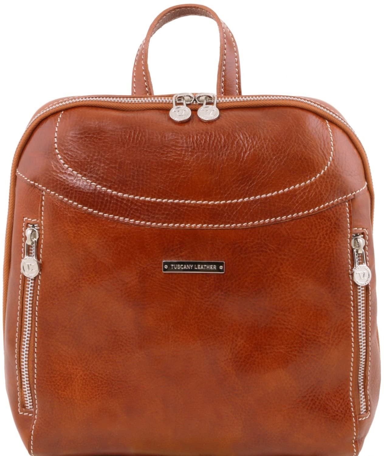 B01MRHQSGY Tuscany Leather Manila - Leather backpack - TL141557 (Honey)