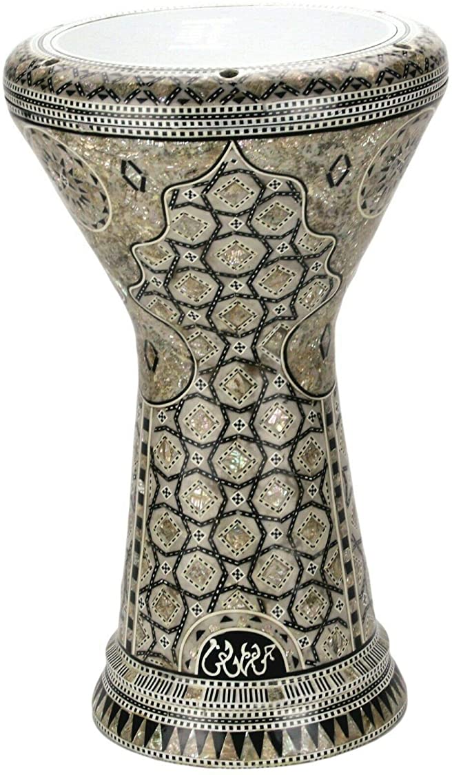 B07ZRW28YF M33 19 inches Drum Darbuka tabla doumbek mother of pearl Gawharet El Fan musical instrument Egyptian handmade