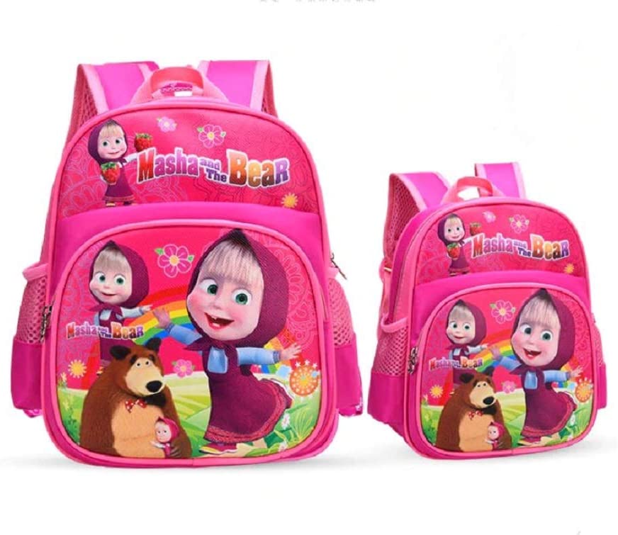 B07BP5HJL2 MASHA and the BEAR Kids Pink Backpack 322412cm