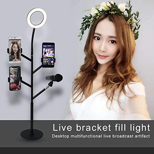 B082XYMZWZ YAYONG Live Bracket Fill Light Beauty Multi-Camera Live Bracket Desktop Multifunctional Microphone Bracket