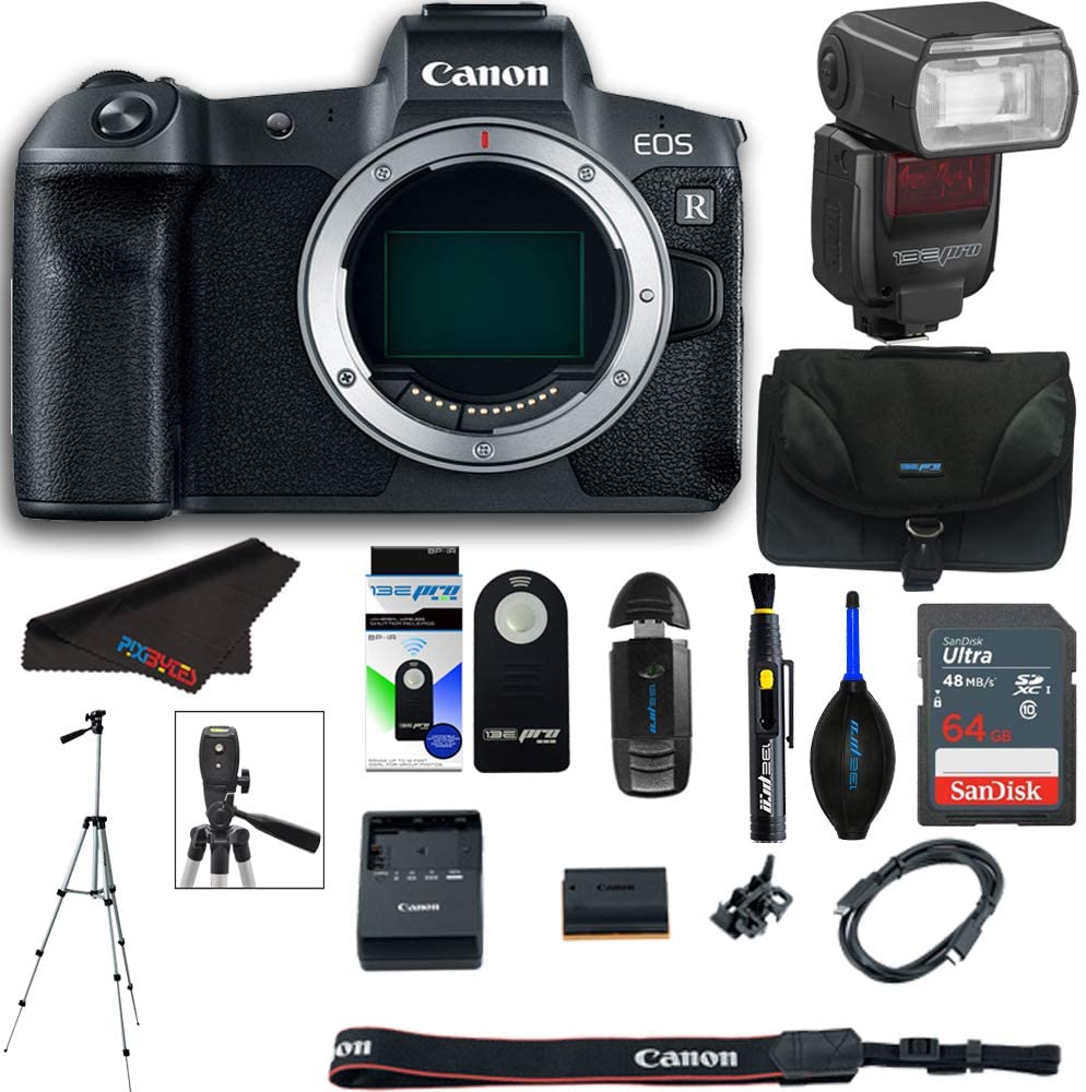 B08NWDMCZS Canon Full Frame Mirrorless Camera [EOS R]| Vlogging Camera (Body) + Pixi Essentials Bundle