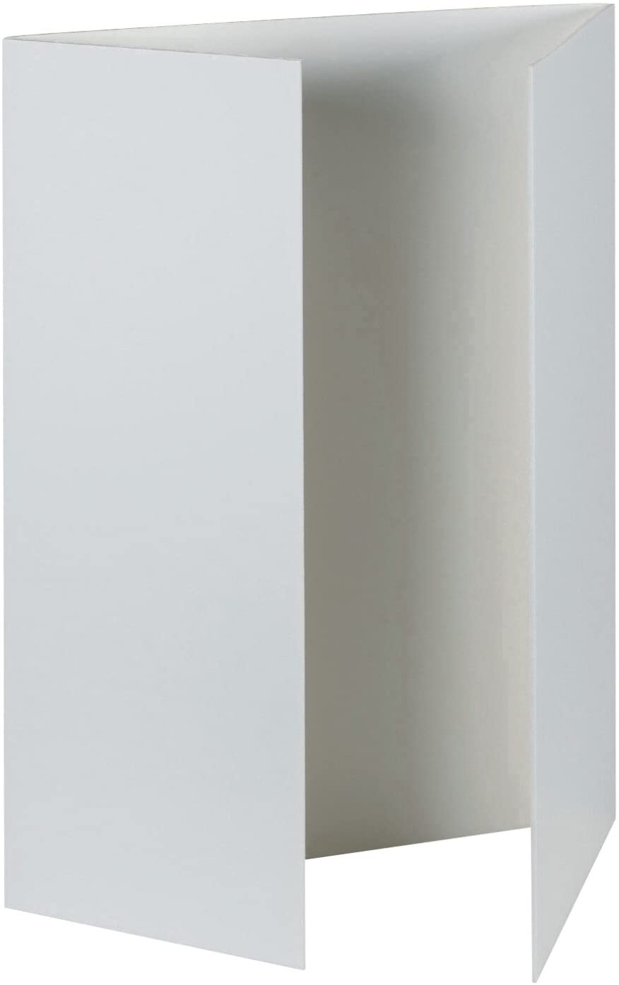 B00BX9SIUG Pacon Foam Tri-Fold Presentation Board, 48 x 36 Inches, 3/16 Inch Thickness, White, Pack of 12