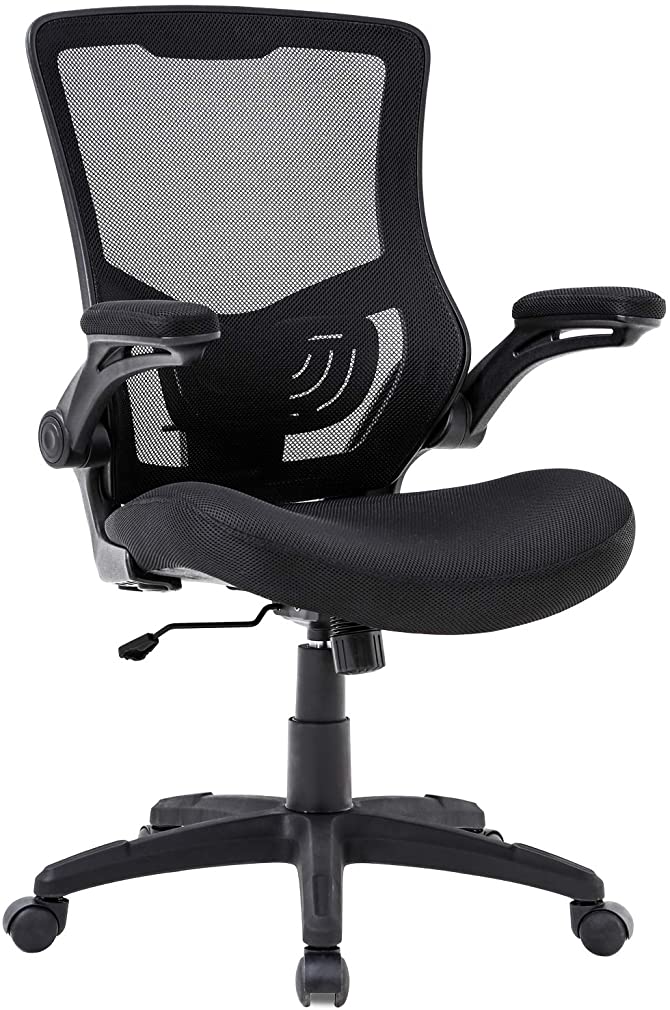 B08D6YQV1N Comfortable Home&Office Chair with Adjustable Armrest and Lumbar Support, Ergonomic Mesh Desk Chair with 360º Swivel, Mesh Chair for Home and Office or Game.