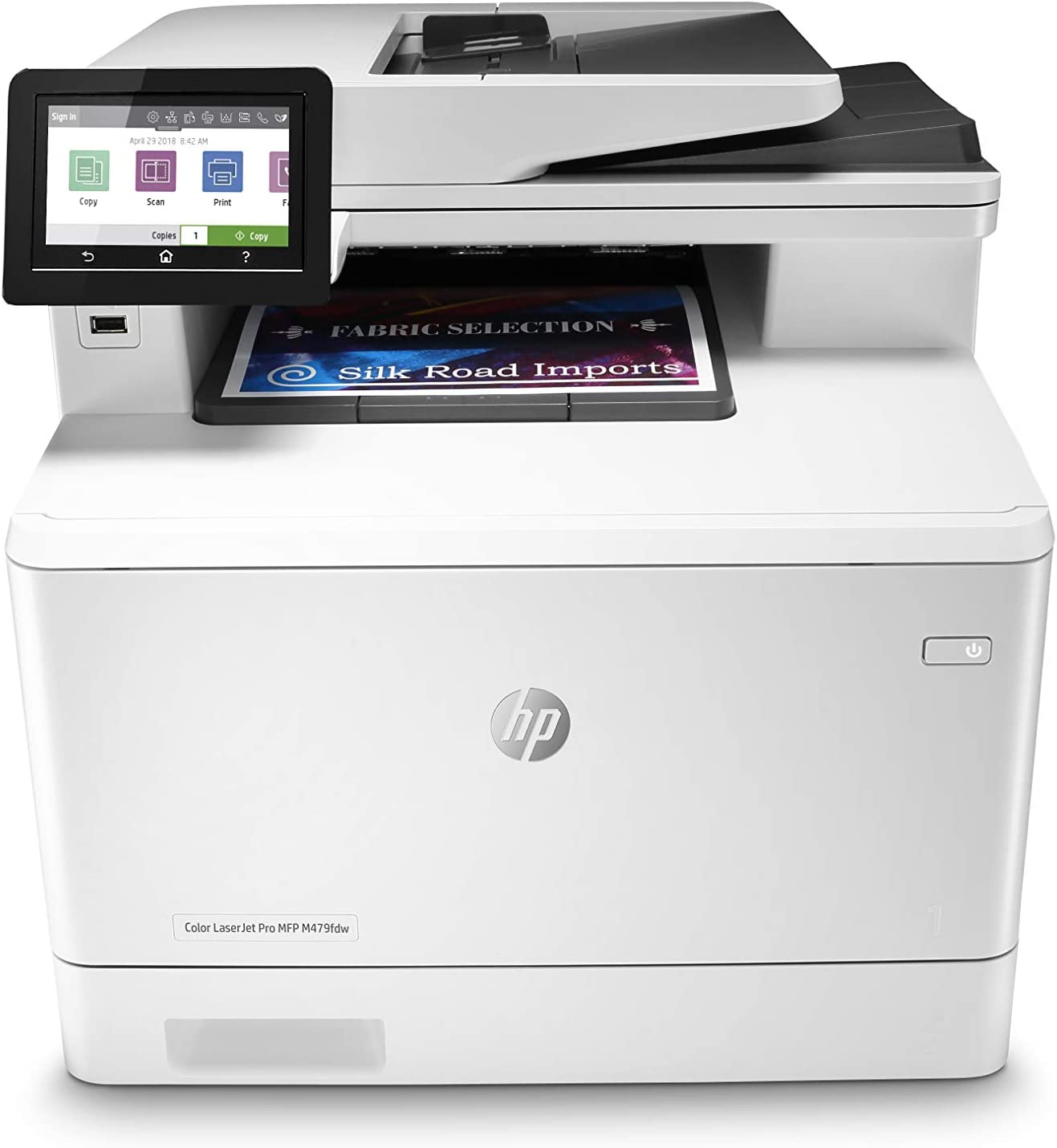 B07RQB5WJW HP Color LaserJet Pro Multifunction M479fdw Wireless Laser Printer with One-Year, Next-Business Day, Onsite Warranty, Works with Alexa (W1A80A)