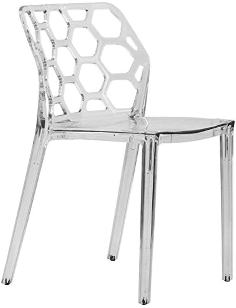 B00QM94RE8 LeisureMod Dynamic Modern Dining Chair, Clear