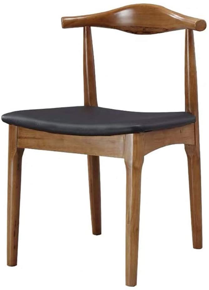 B08JLVWNWV MYERZI Wooden Leather Plastic Dining Chairs Wood Armless Chair Home Kitchen Dining Room PU Leather Padded Seat (Color, Size : 50x46x78cm) Chairs