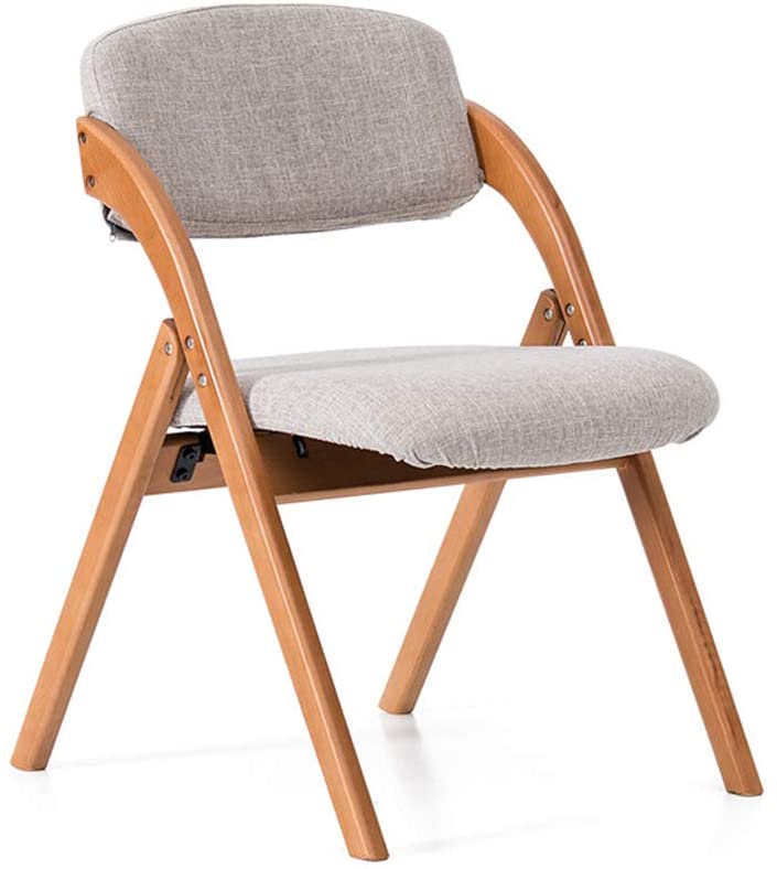 B07TXH5CV5 Anyer New Kitchen Dining Chair Coffee Chair Living Room Soft Seat Foldable Lounge Sofa Wooden Rest Chair Washable,E/Cloth