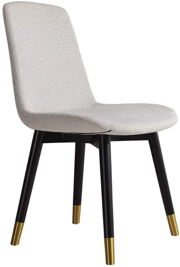 B08B53LGLD Dining Chairs 2 Chairs All Solid Wood Dining Chair Home Luxury Modern Minimalist Chair Restaurant for Kitchen Dining Room (Color : Gray, Size : 44cm x 46cm x 87cm)