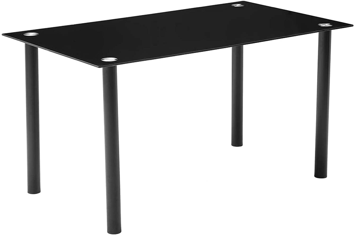B08LNXKC53 1207075CM Simple Round Tube Table Leg Table Black Fancy Dining Table Dining Tables Dining Room Table for Small Spaces Kitchen Modern Table for Home Furniture