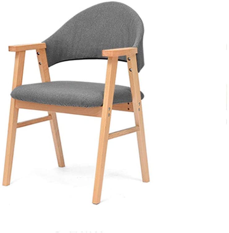 B081TDKGSB XSJJ Dining Chair Dining Chair, Modern Simple Backrest Desk Armchair Kitchen and Living Room Leisure Beech Wood Chair Non-Slip Felt Pad Design Living Room Chair (Color : B)