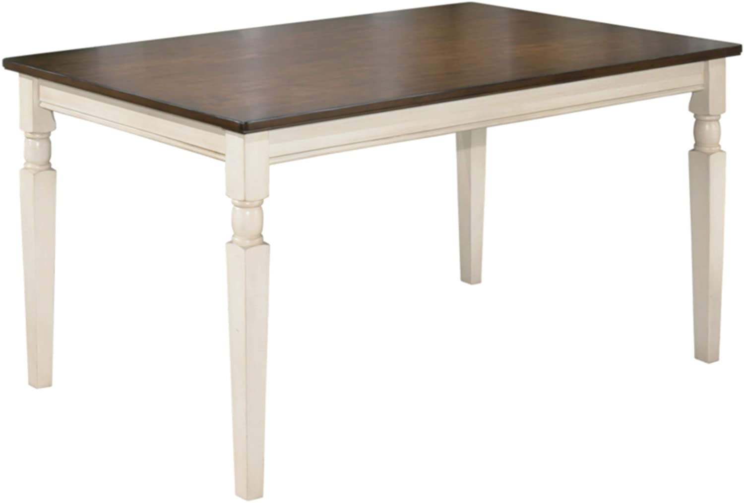 B00BLP3XSO Signature Design by Ashley Whitesburg Dining Room Table, Brown/Cottage White