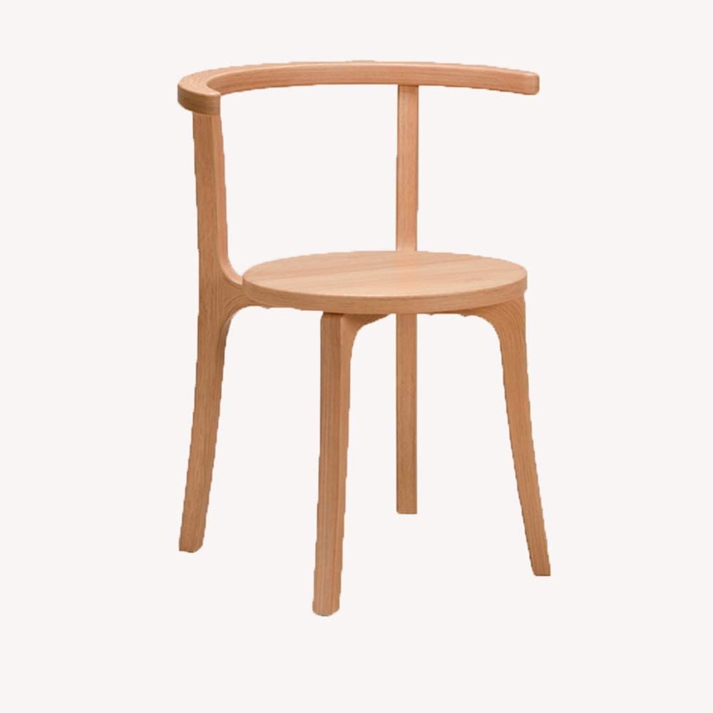B08388SFTQ WFF Bar stools Solid Wood Dining Chair Nordic Modern Minimalist Back Desk Chair Lounge Chair Dining Room Kitchen, Bedroom, Meeting Room, Home Chair