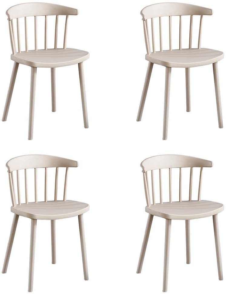 B08D8SS3Z1 Set of 4 Kitchen Chair Dining Chairs Side Chair Living Room Chair - Home and Business - for Restaurant Bedroom Cafe Waiting Area Reception Room (9 Colors)