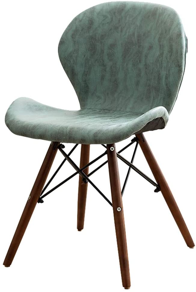 B07YF8K8LQ Technology Nordic Modern Dining Chair with Wooden Chair Legs, Backrest Lounge Chair for Dining Room/Kitchen/Vanity/Cafe