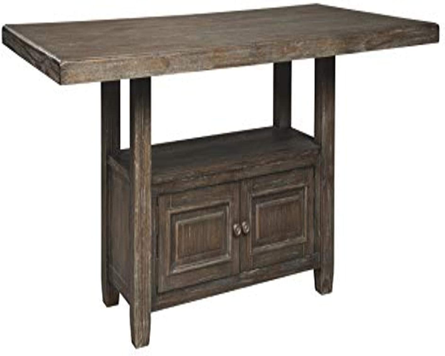 B07SLNQLH5 Signature Design by Ashley Wyndahl Counter Height Dining Room Table, Rustic Brown