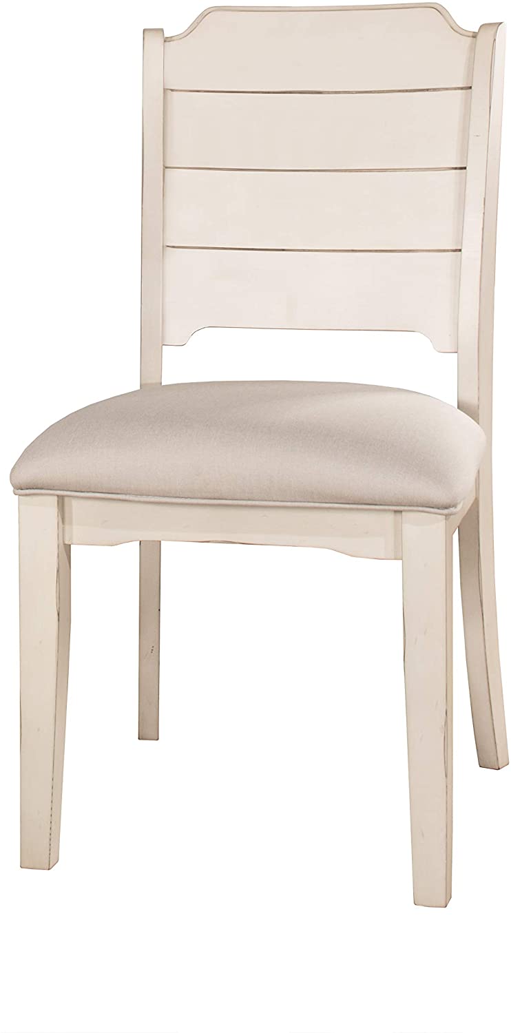 B075XM73XX Hillsdale Furniture Clarion Dining Chairs, Set of 2, Sea White