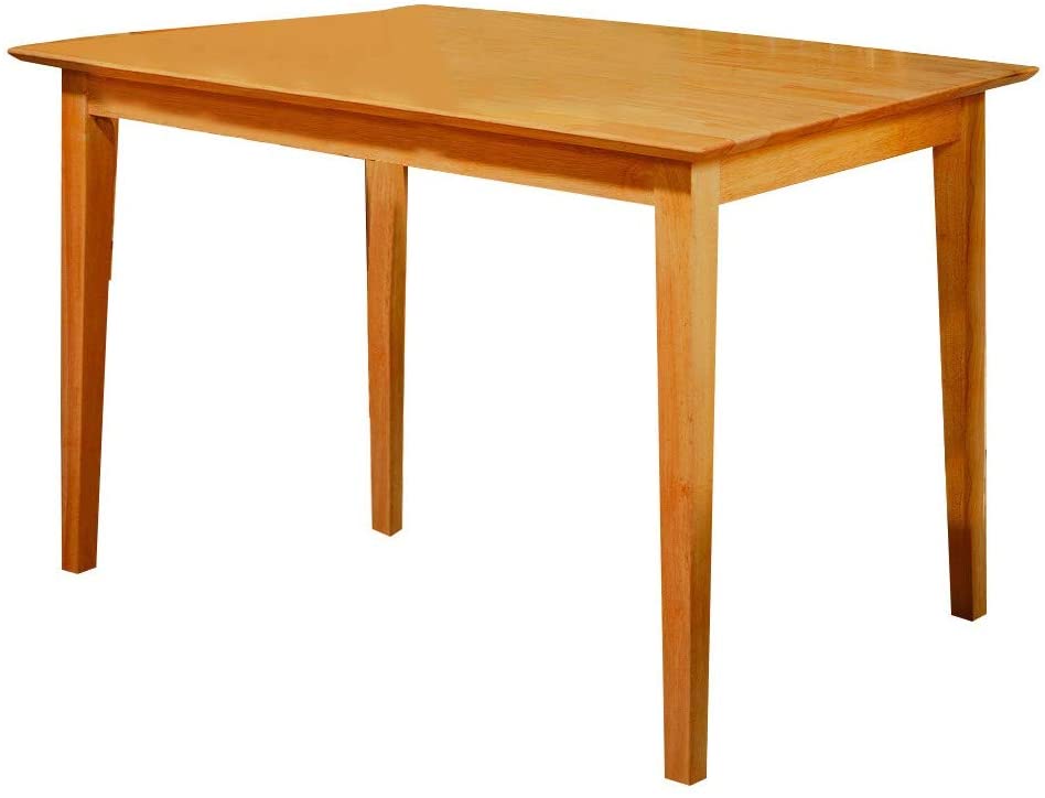 B08F9KLNVL Kings Brand Furniture - Kurmer Rectangular Wood Dining Room Kitchen Table, Natural Oak