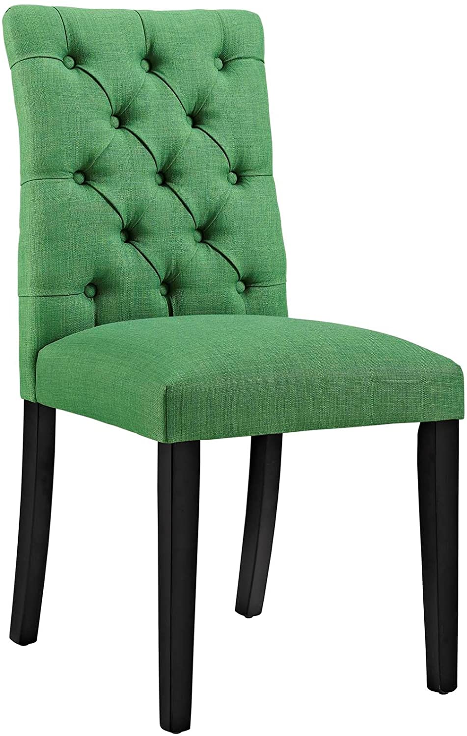 B076DH9DR9 Modern Contemporary Urban Design Kitchen Room Dining Chair, Green, Fabric