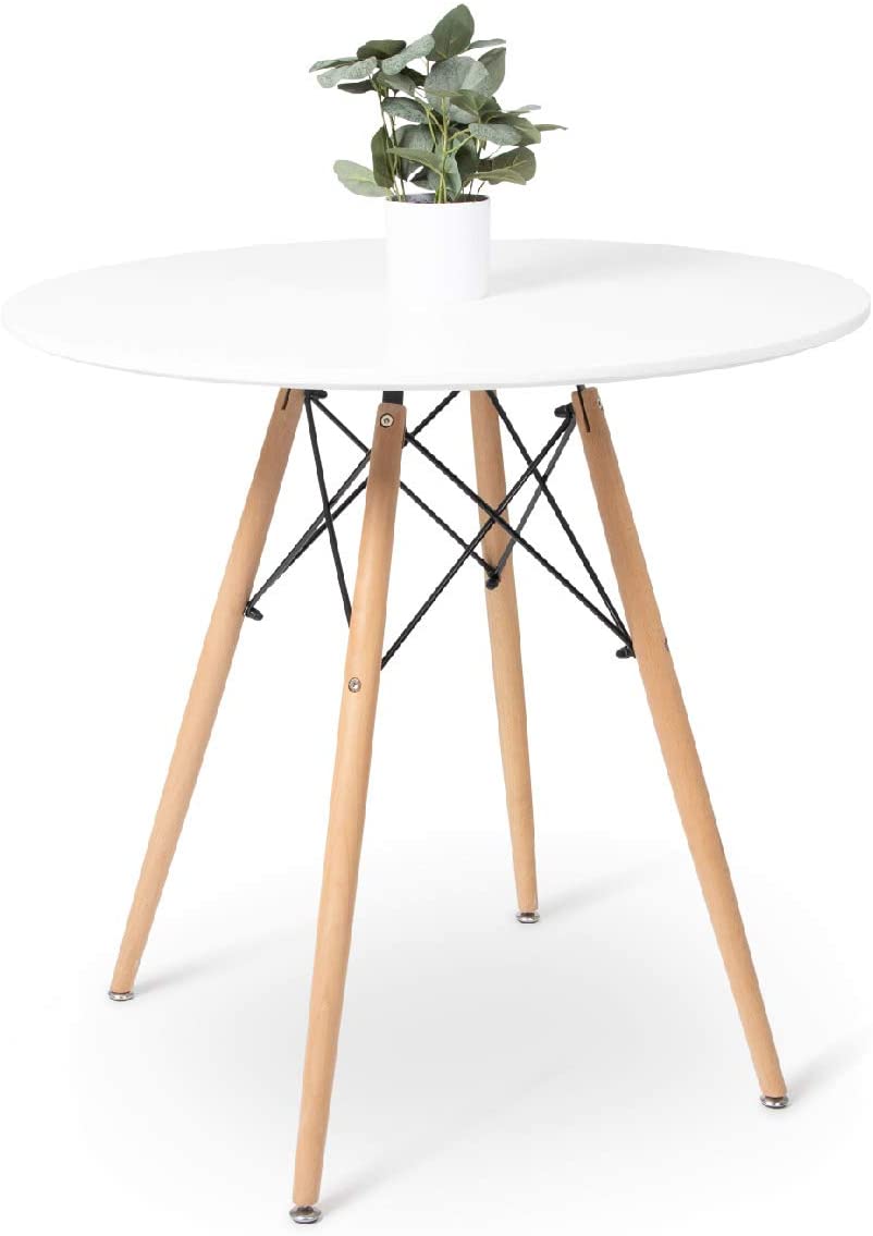 B088MHS4X4 Milliard Dining Table – Small, Round, Dining Room Table - for 2 to 4 People
