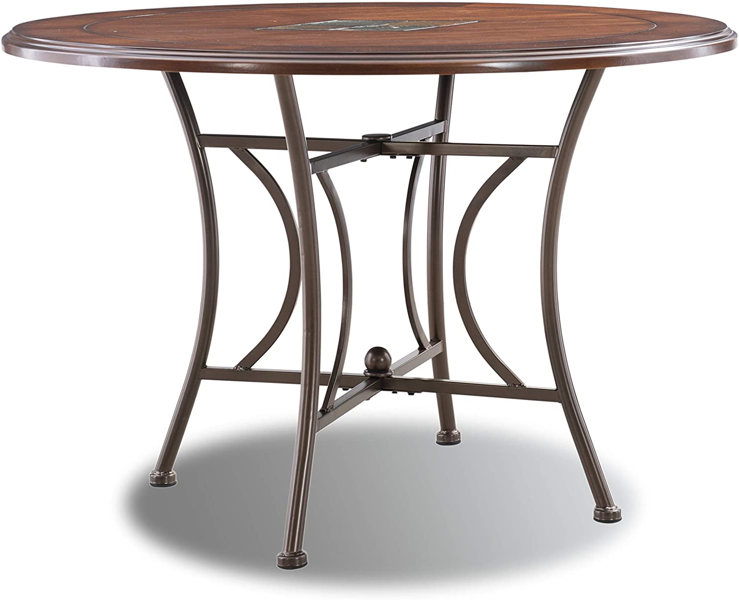 B087GTDKSL Powell Company Powell Tess Cherry Top with Copper Metal Base Dining Table