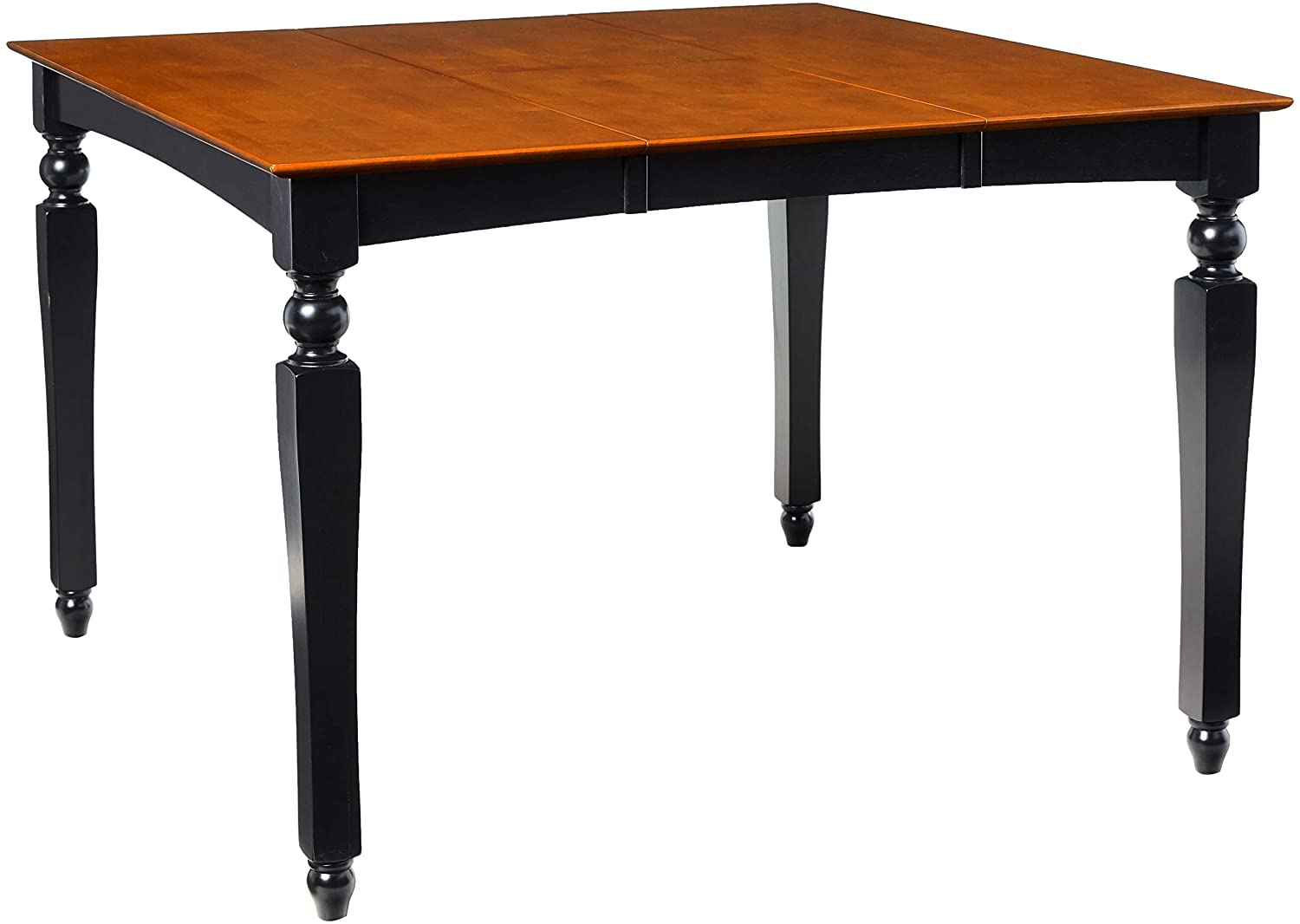 B00TV47PCC Chelsea Gathering 54" square counter height dining table with 18" butterfly leaf in Black Finish